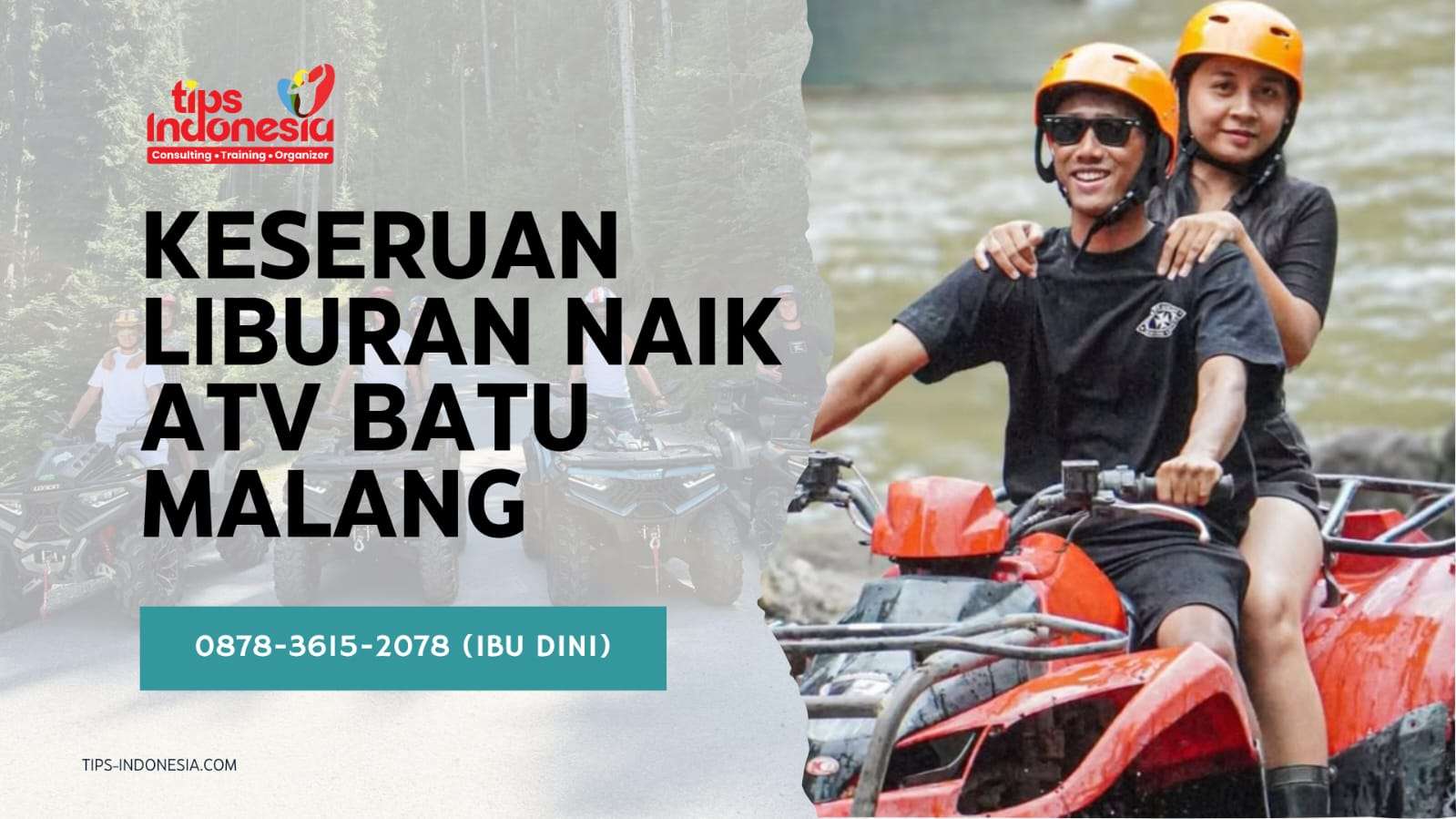 KESERUAN LIBURAN  NAIK ATV BATU MALANG | TIPS INDONESIA | 0878-3615-2078